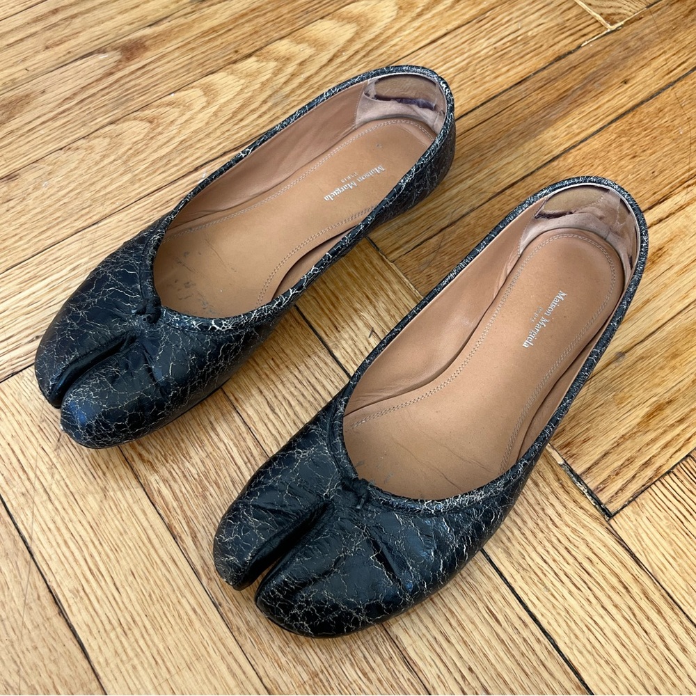 Margiela Black Leather Tabis